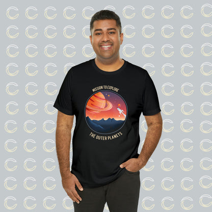 Mission to Explore Outer Space - Unisex Jersey Short Sleeve Tee