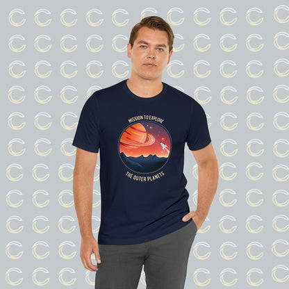 Mission to Explore Outer Space - Unisex Jersey Short Sleeve Tee