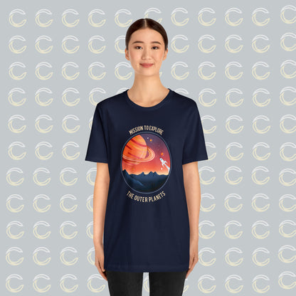 Mission to Explore Outer Space - Unisex Jersey Short Sleeve Tee