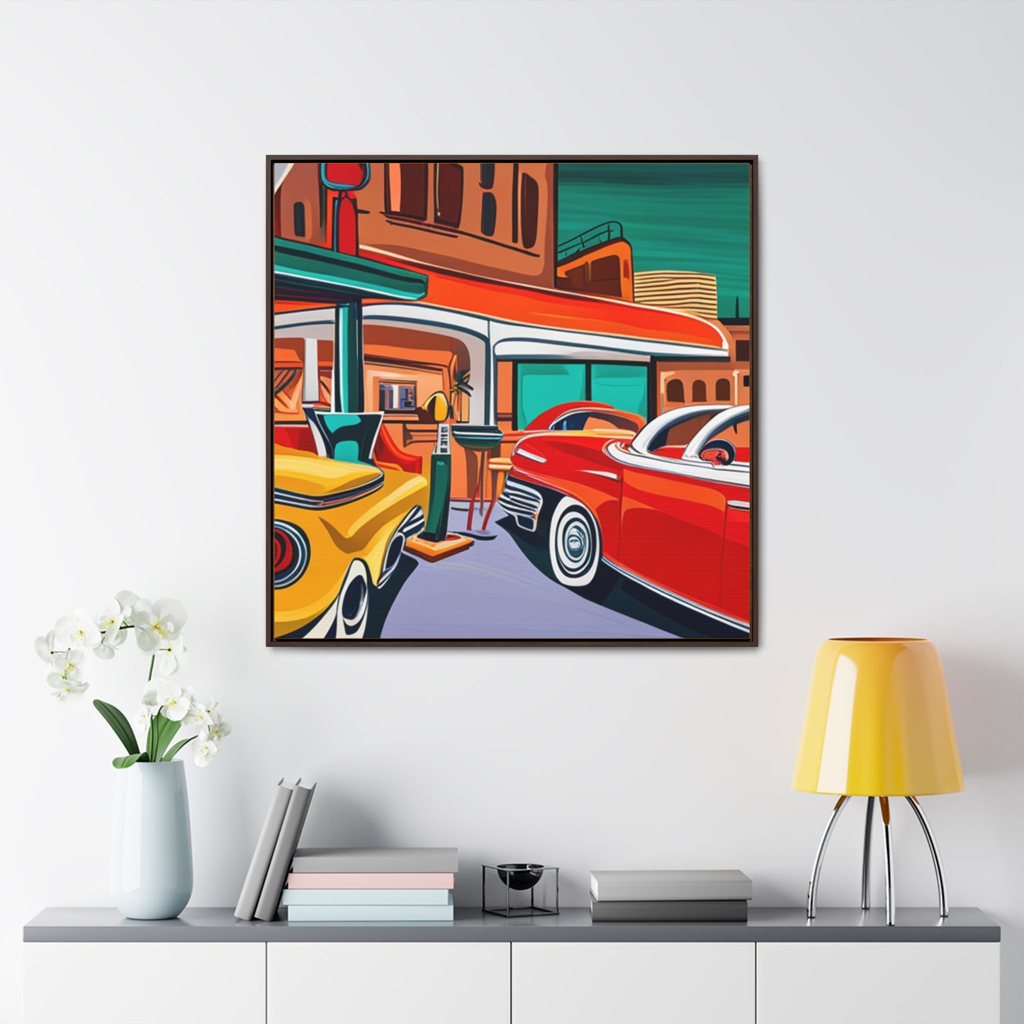 50s Diner Days - Gallery Canvas