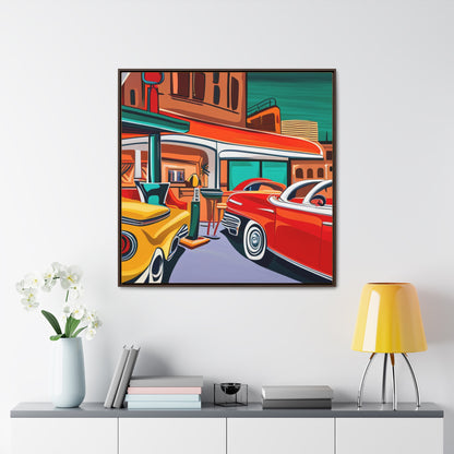 50s Diner Days - Gallery Canvas