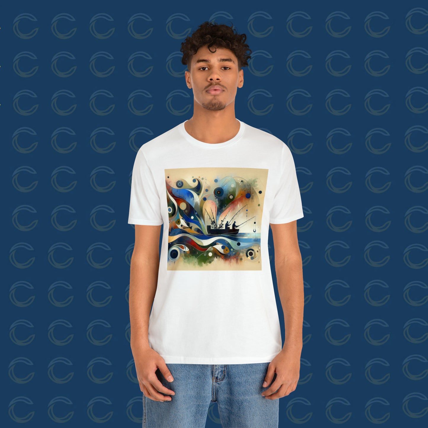 "Hooked on Serenity: A Fisherman's Passion" - Tee