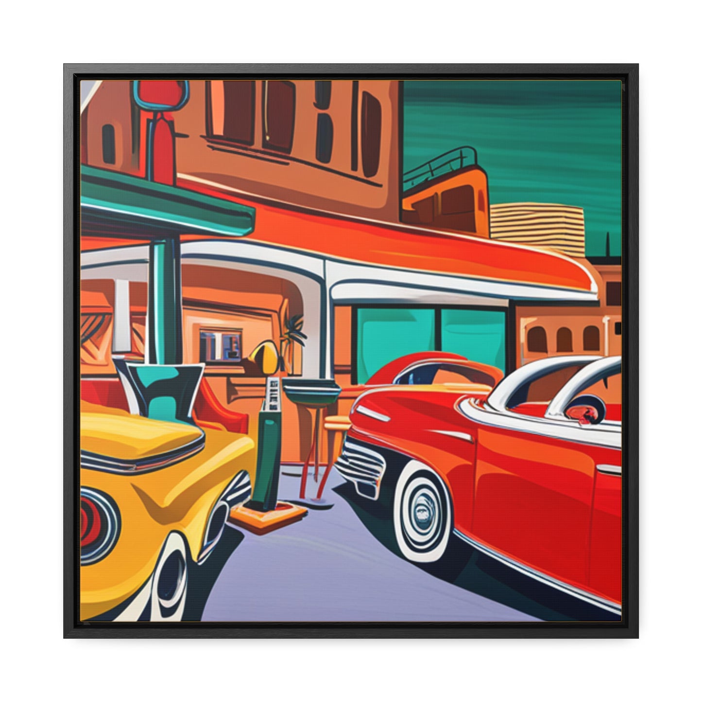 50s Diner Days - Gallery Canvas