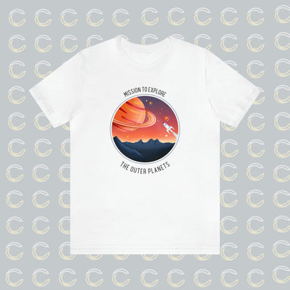 Mission to Explore Outer Space - Unisex Jersey Short Sleeve Tee