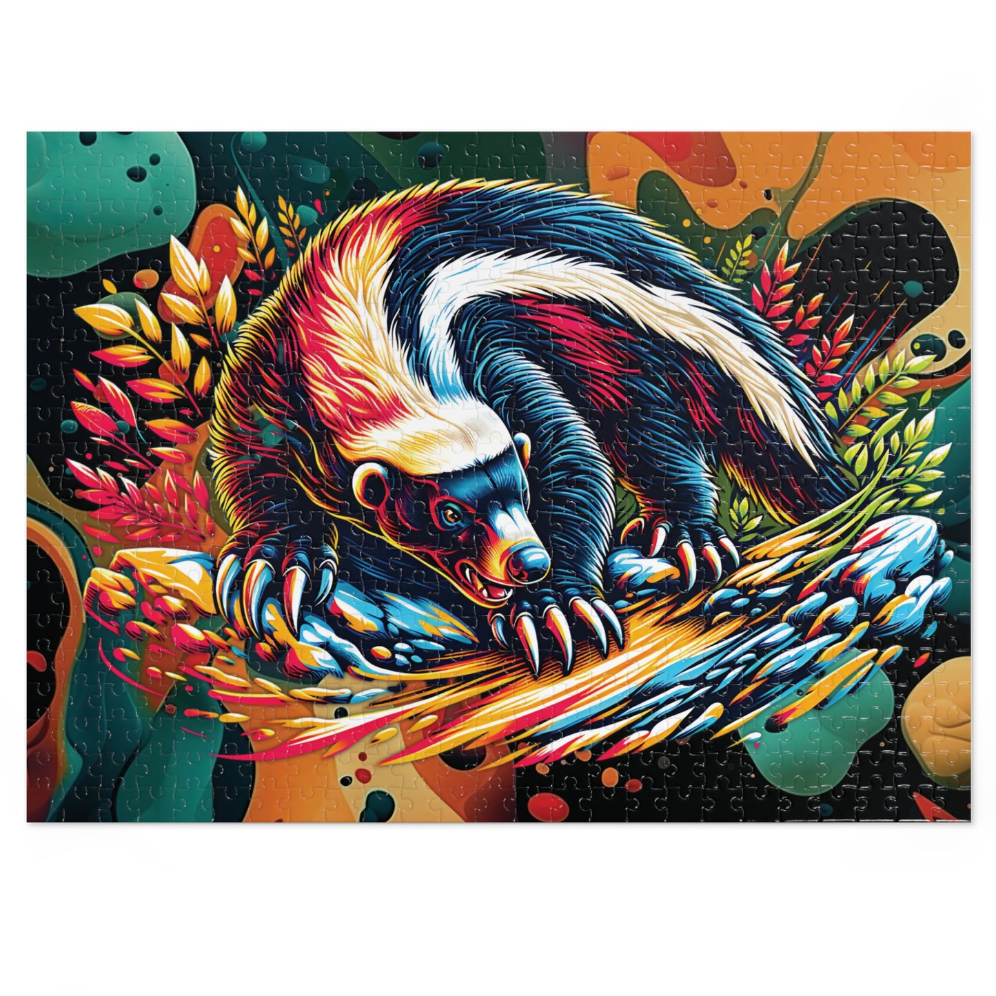 Wild Spirit Honey Badger Jigsaw Puzzle