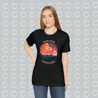 Mission to Explore Outer Space - Unisex Jersey Short Sleeve Tee