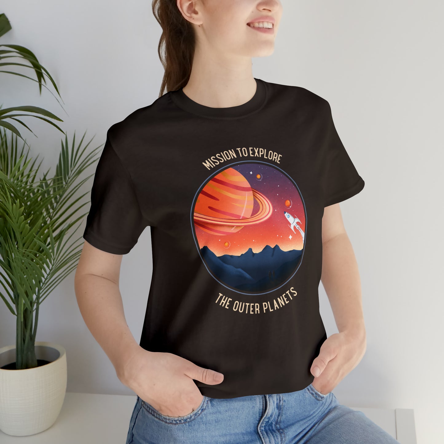 Mission to Explore Outer Space - Unisex Jersey Short Sleeve Tee