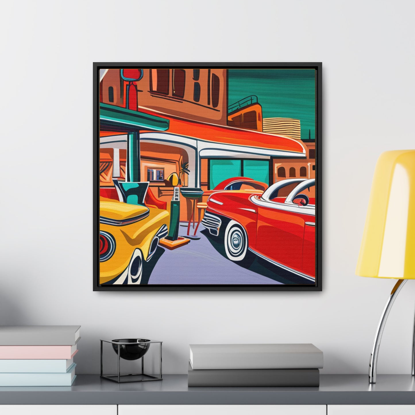 50s Diner Days - Gallery Canvas