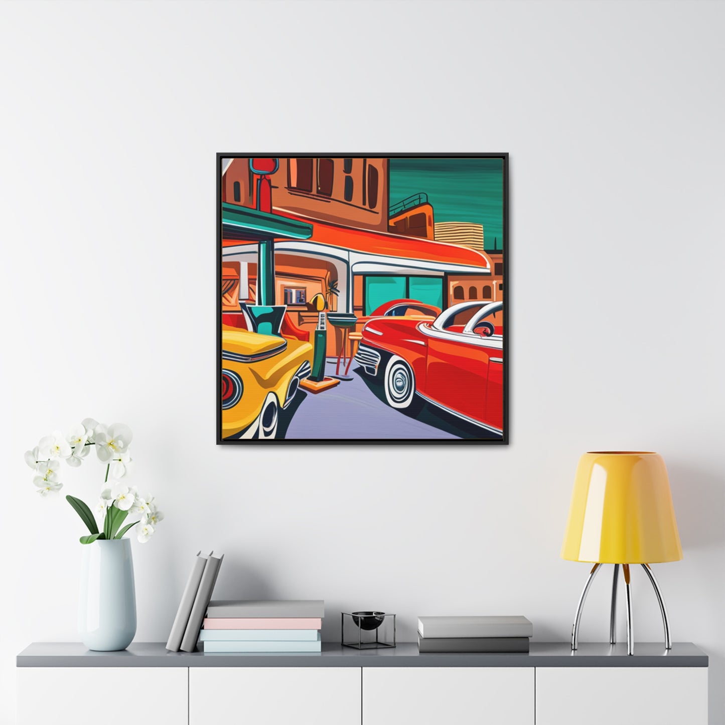 50s Diner Days - Gallery Canvas