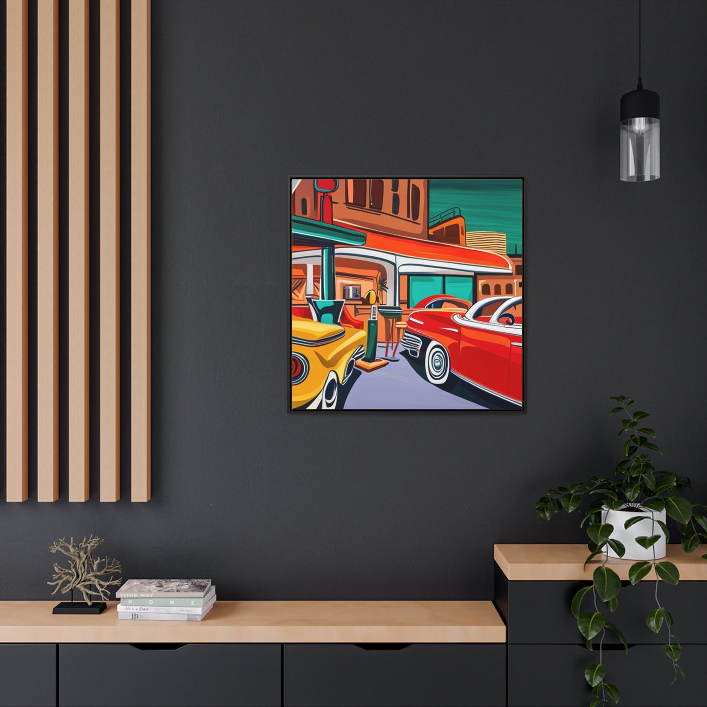 50s Diner Days - Gallery Canvas