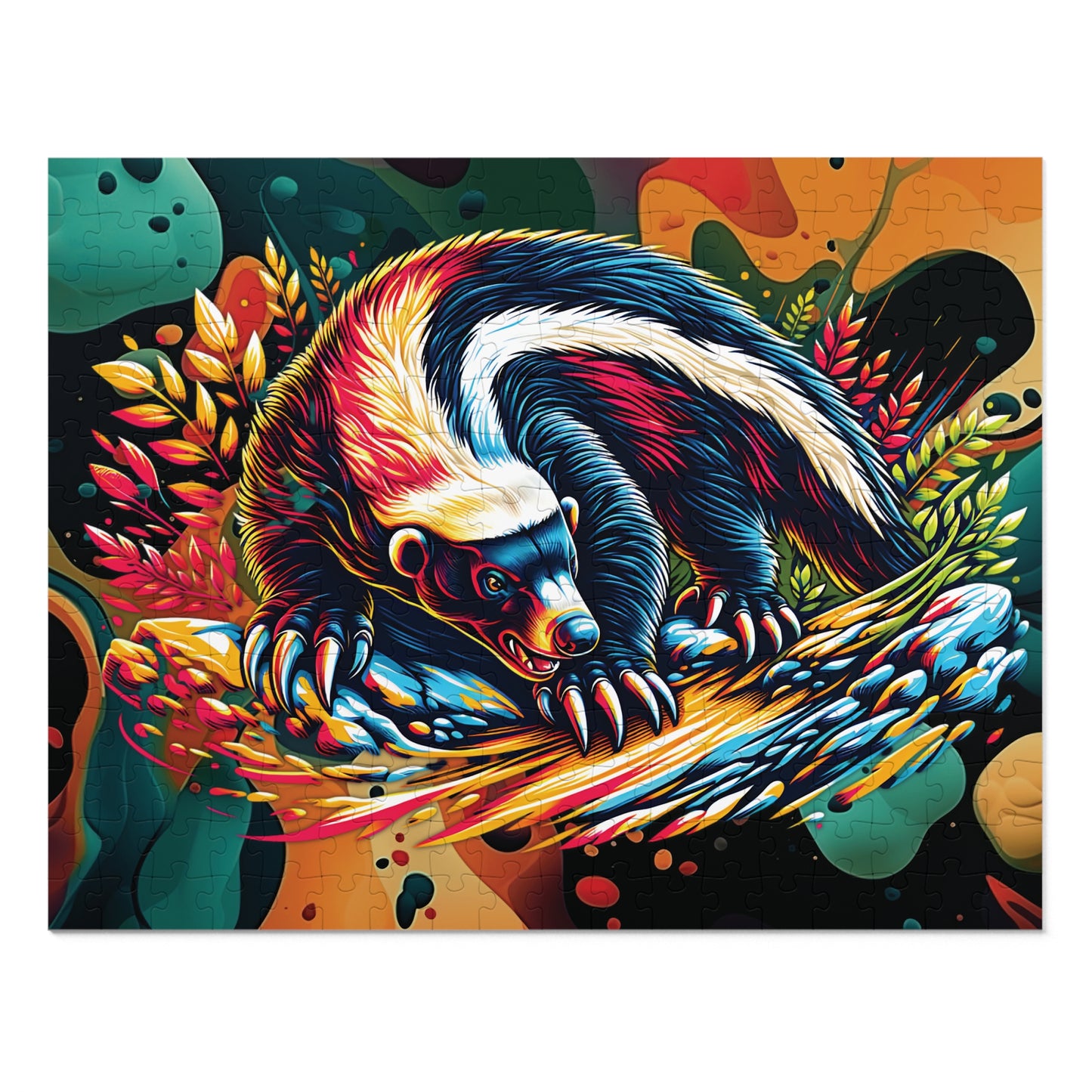 Wild Spirit Honey Badger Jigsaw Puzzle