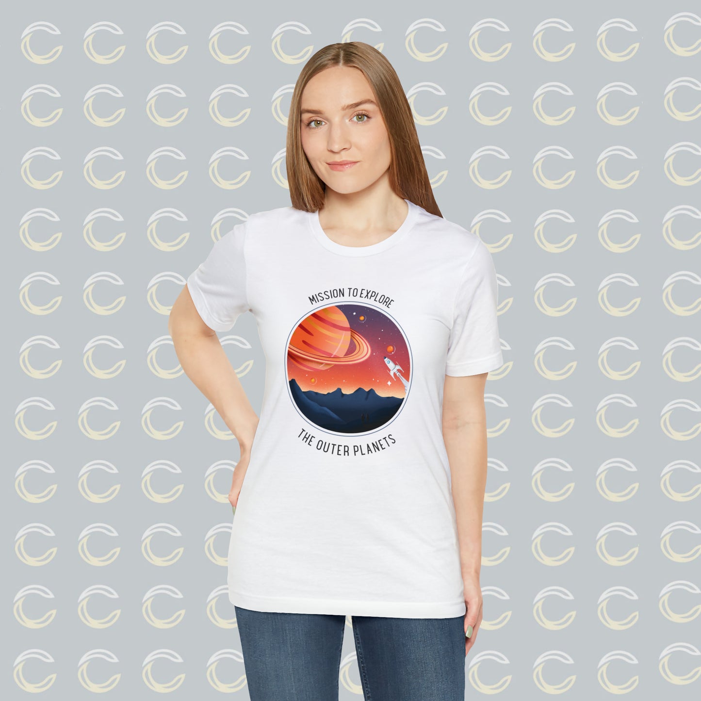 Mission to Explore Outer Space - Unisex Jersey Short Sleeve Tee