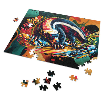 Wild Spirit Honey Badger Jigsaw Puzzle