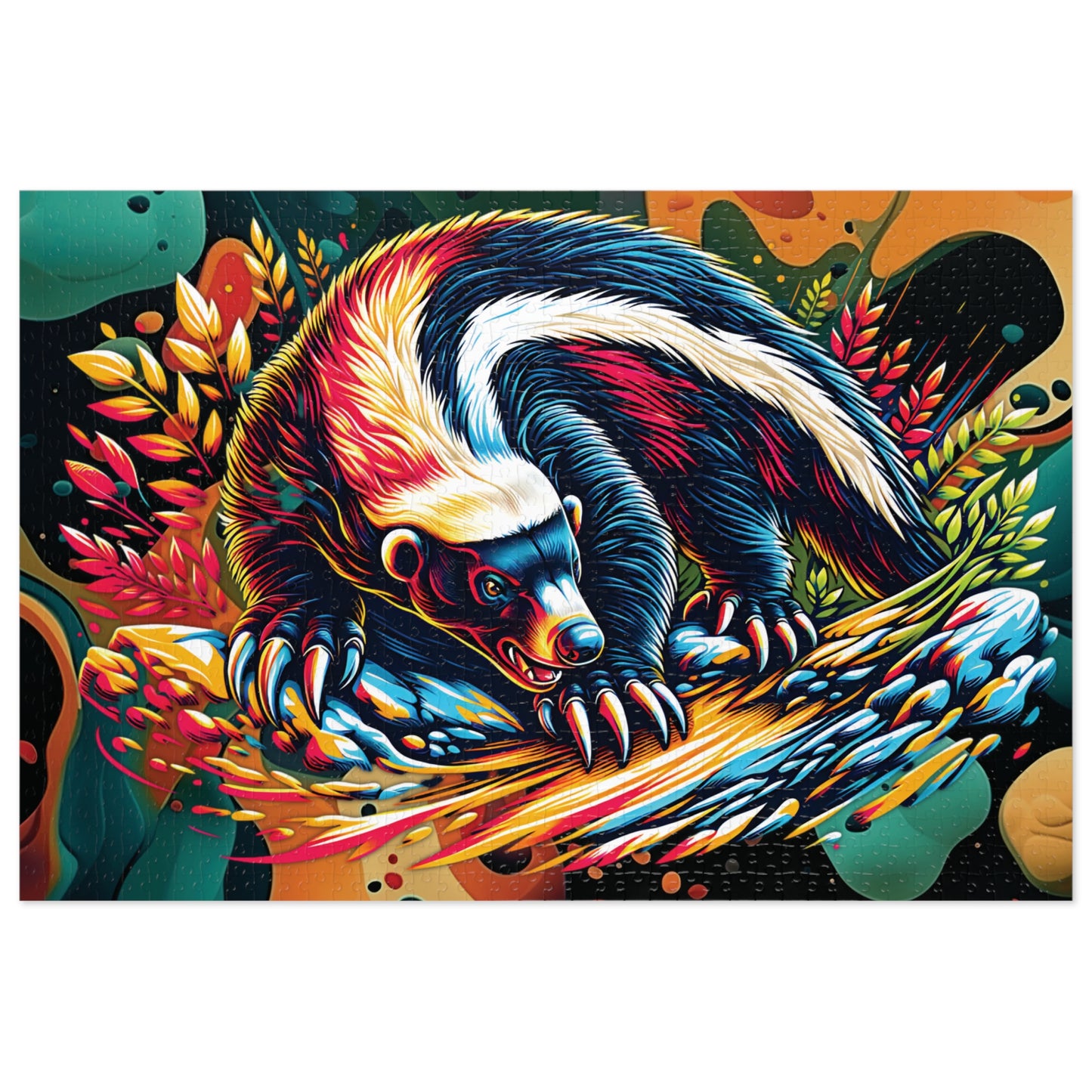 Wild Spirit Honey Badger Jigsaw Puzzle