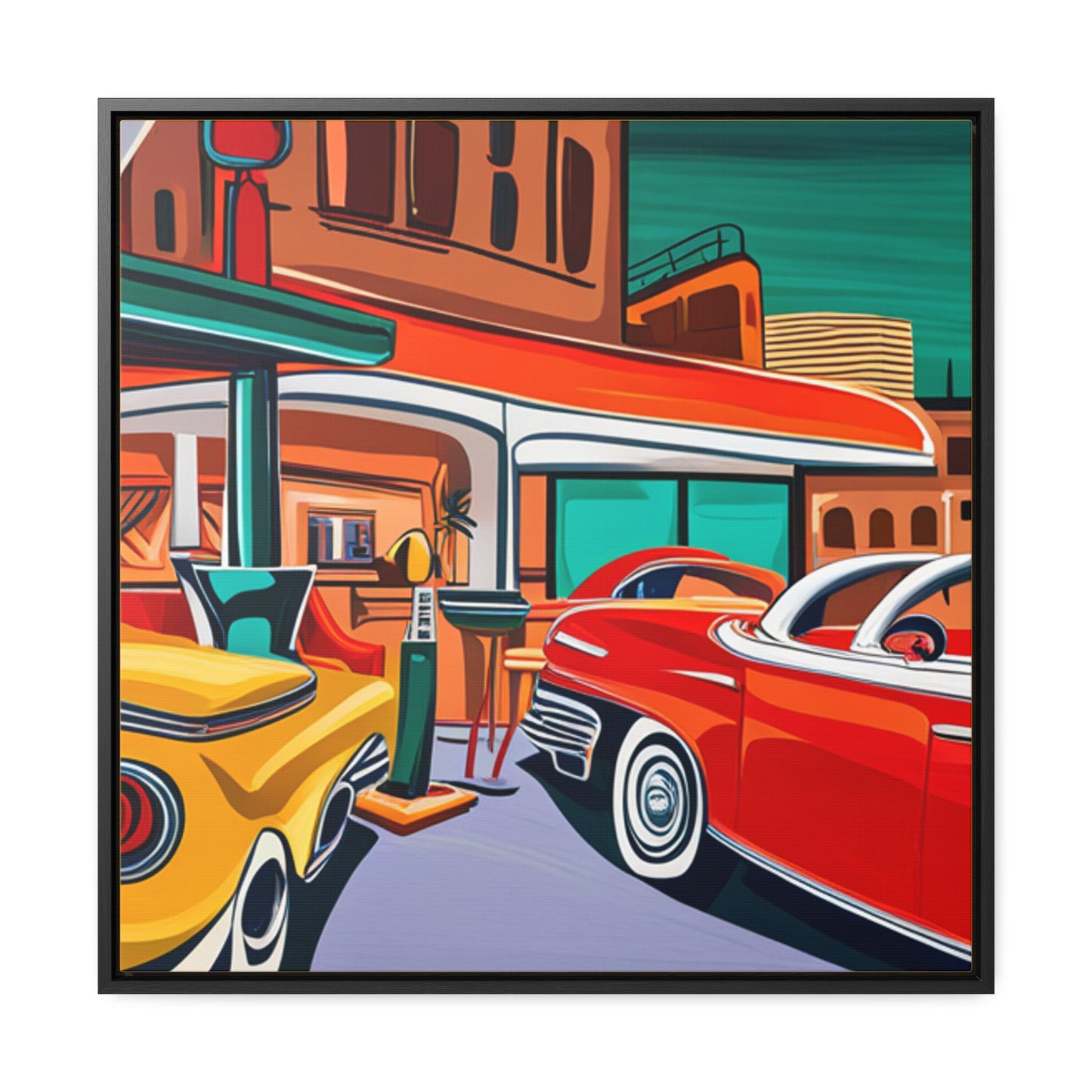 50s Diner Days - Gallery Canvas