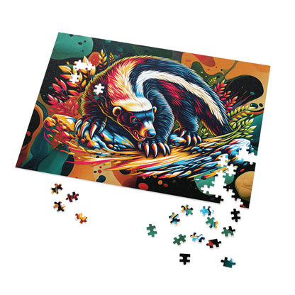 Wild Spirit Honey Badger Jigsaw Puzzle