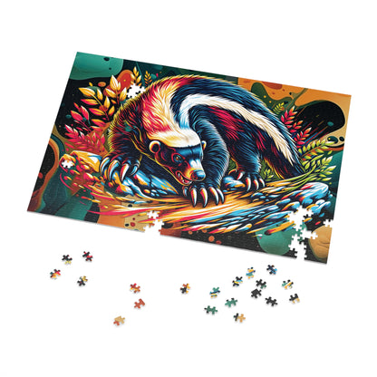 Wild Spirit Honey Badger Jigsaw Puzzle