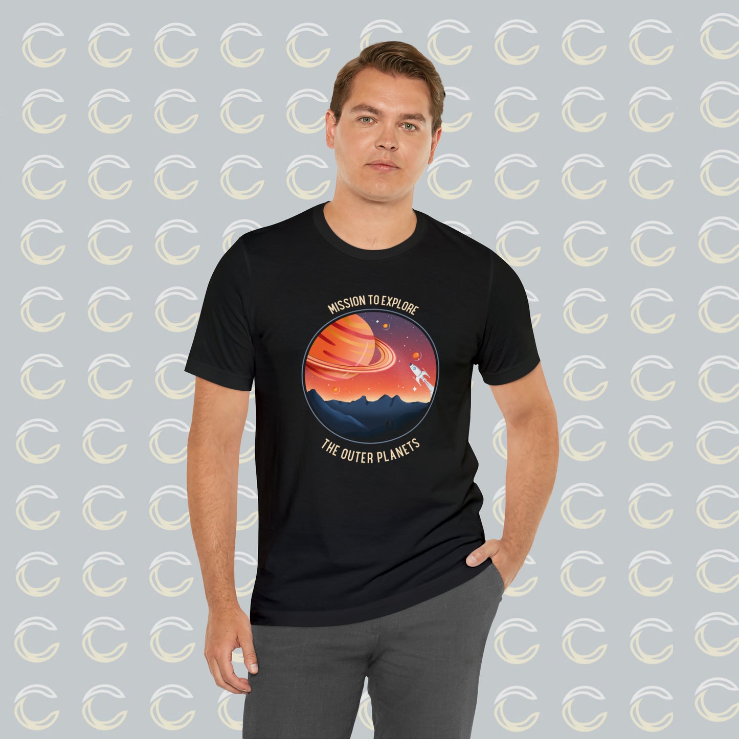 Mission to Explore Outer Space - Unisex Jersey Short Sleeve Tee