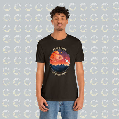 Mission to Explore Outer Space - Unisex Jersey Short Sleeve Tee