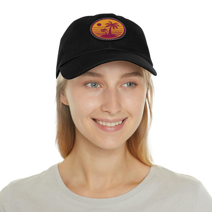 Retro Beach Sunset Dad Hat - Classic Comfort with a Nostalgic Twist