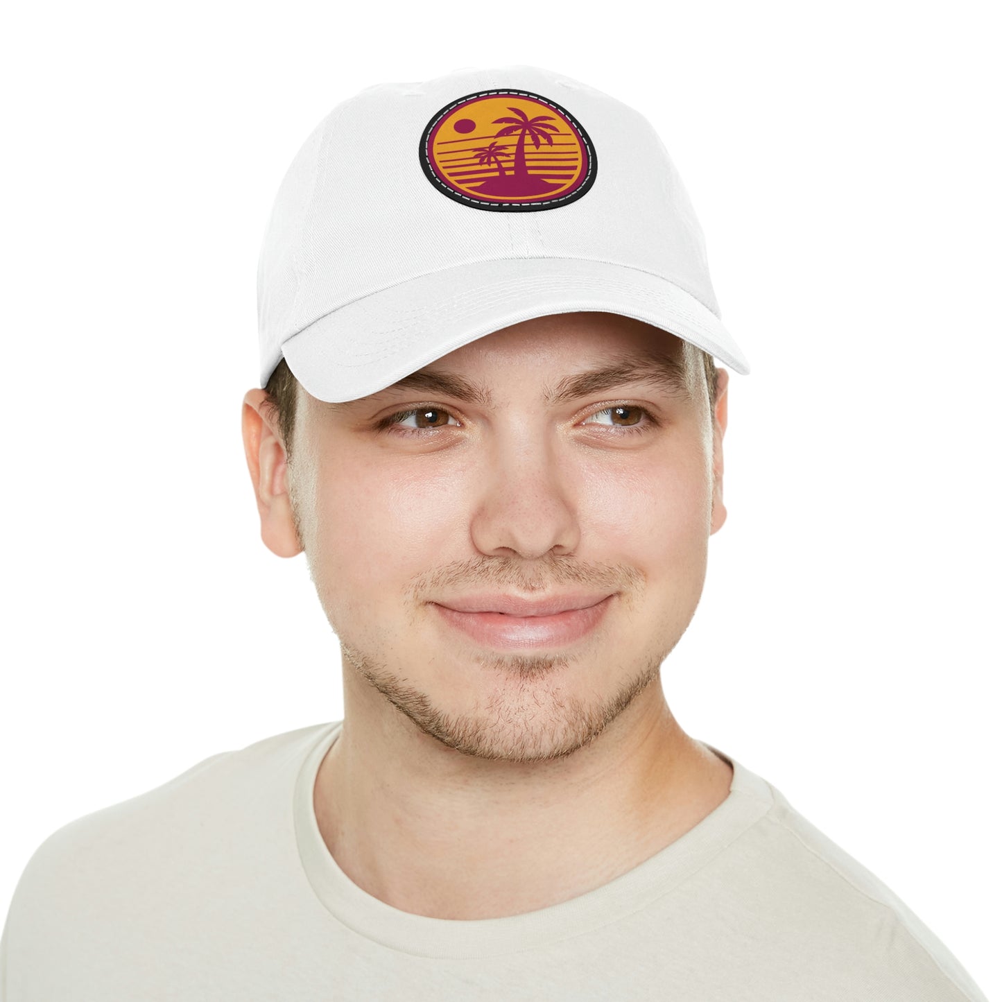 Retro Beach Sunset Dad Hat - Classic Comfort with a Nostalgic Twist