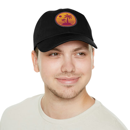 Retro Beach Sunset Dad Hat - Classic Comfort with a Nostalgic Twist