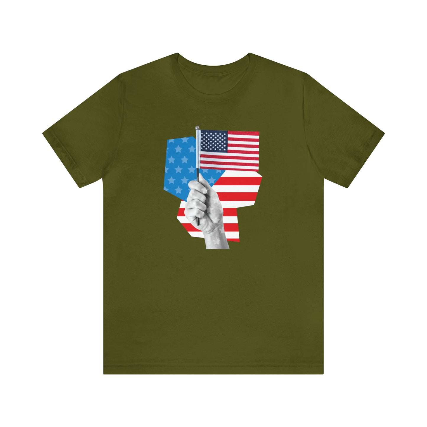 Stars & Stripes Unisex Jersey Tee - Embrace Your American Spirit in Comfort and Style