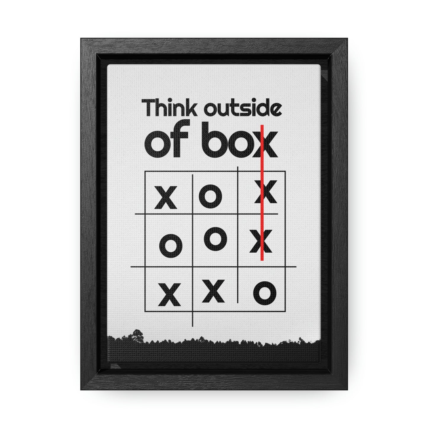 Creative Mind Gallery Canvas Wrap - 'Think Outside the Box' with a Playful Twist