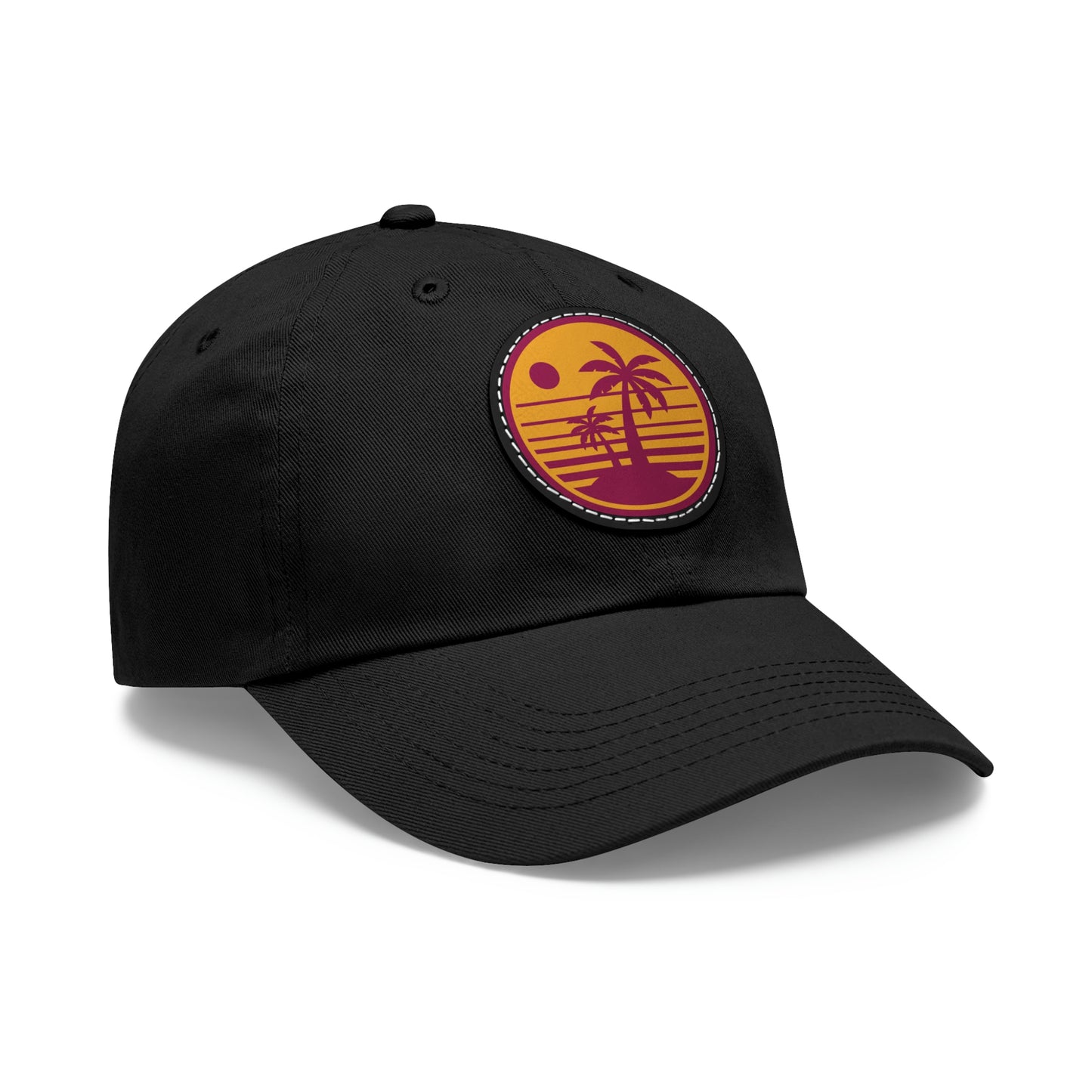 Retro Beach Sunset Dad Hat - Classic Comfort with a Nostalgic Twist