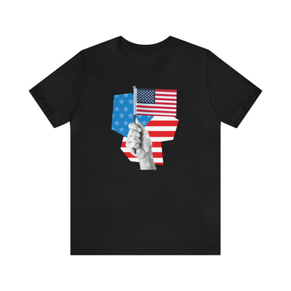 Stars & Stripes Unisex Jersey Tee - Embrace Your American Spirit in Comfort and Style