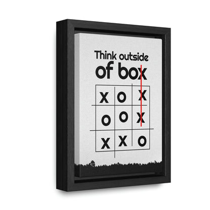 Creative Mind Gallery Canvas Wrap - 'Think Outside the Box' with a Playful Twist