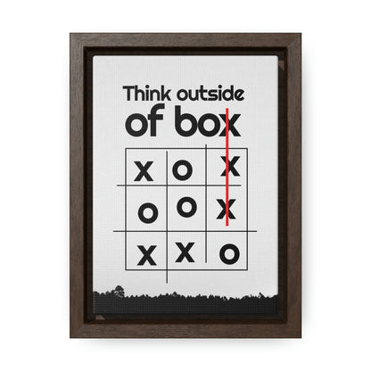 Creative Mind Gallery Canvas Wrap - 'Think Outside the Box' with a Playful Twist