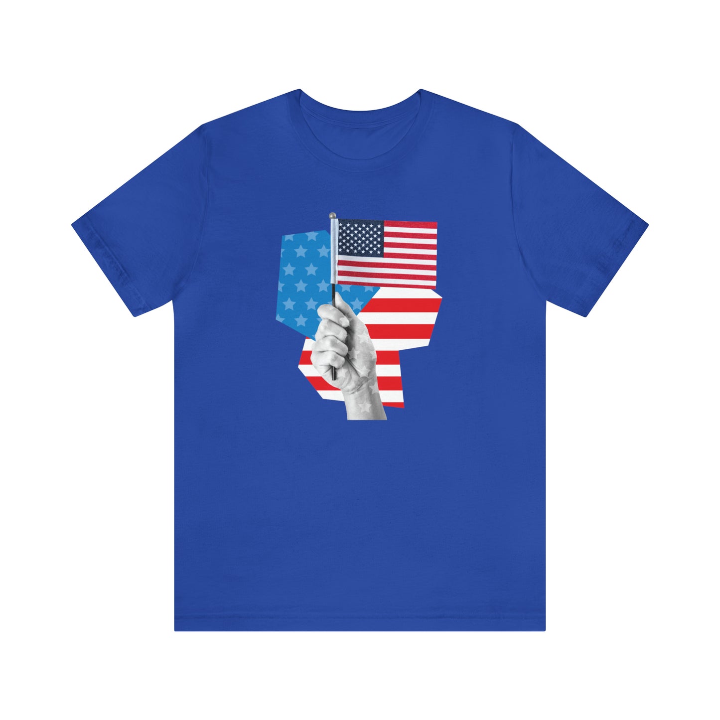 Stars & Stripes Unisex Jersey Tee - Embrace Your American Spirit in Comfort and Style