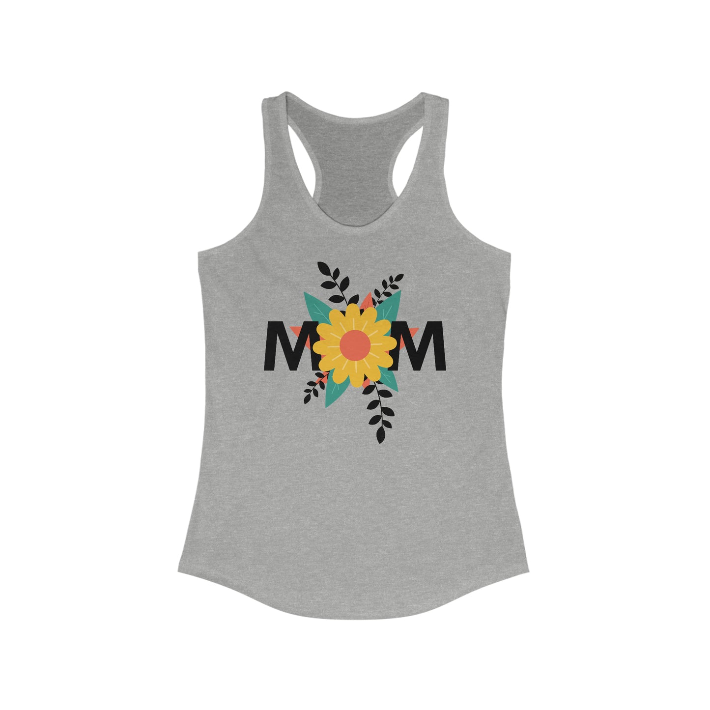 Sunflower Mom's Radiant Love Racerback Tank Top