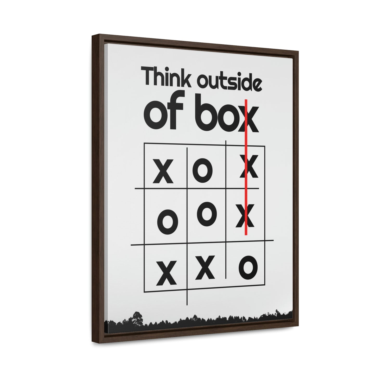 Creative Mind Gallery Canvas Wrap - 'Think Outside the Box' with a Playful Twist