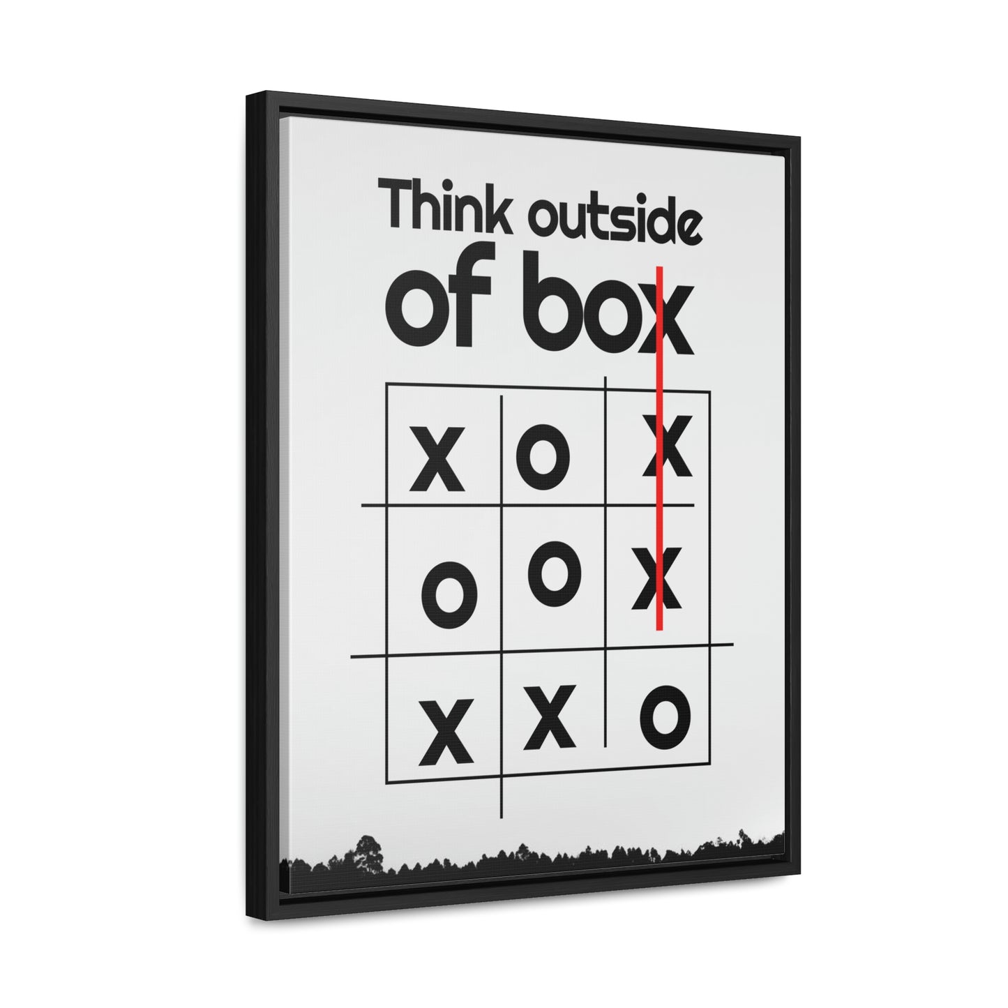 Creative Mind Gallery Canvas Wrap - 'Think Outside the Box' with a Playful Twist