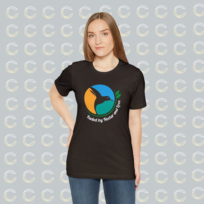 Hummingbirds: Fueled by Nectar and Love© Unisex Jersey Short Sleeve Tee