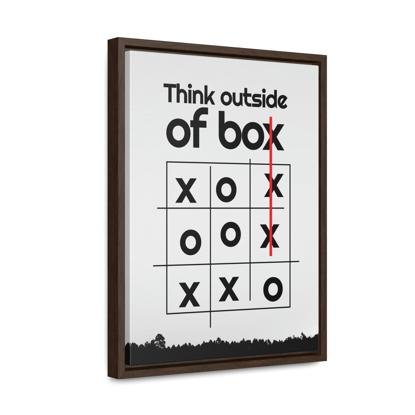 Creative Mind Gallery Canvas Wrap - 'Think Outside the Box' with a Playful Twist