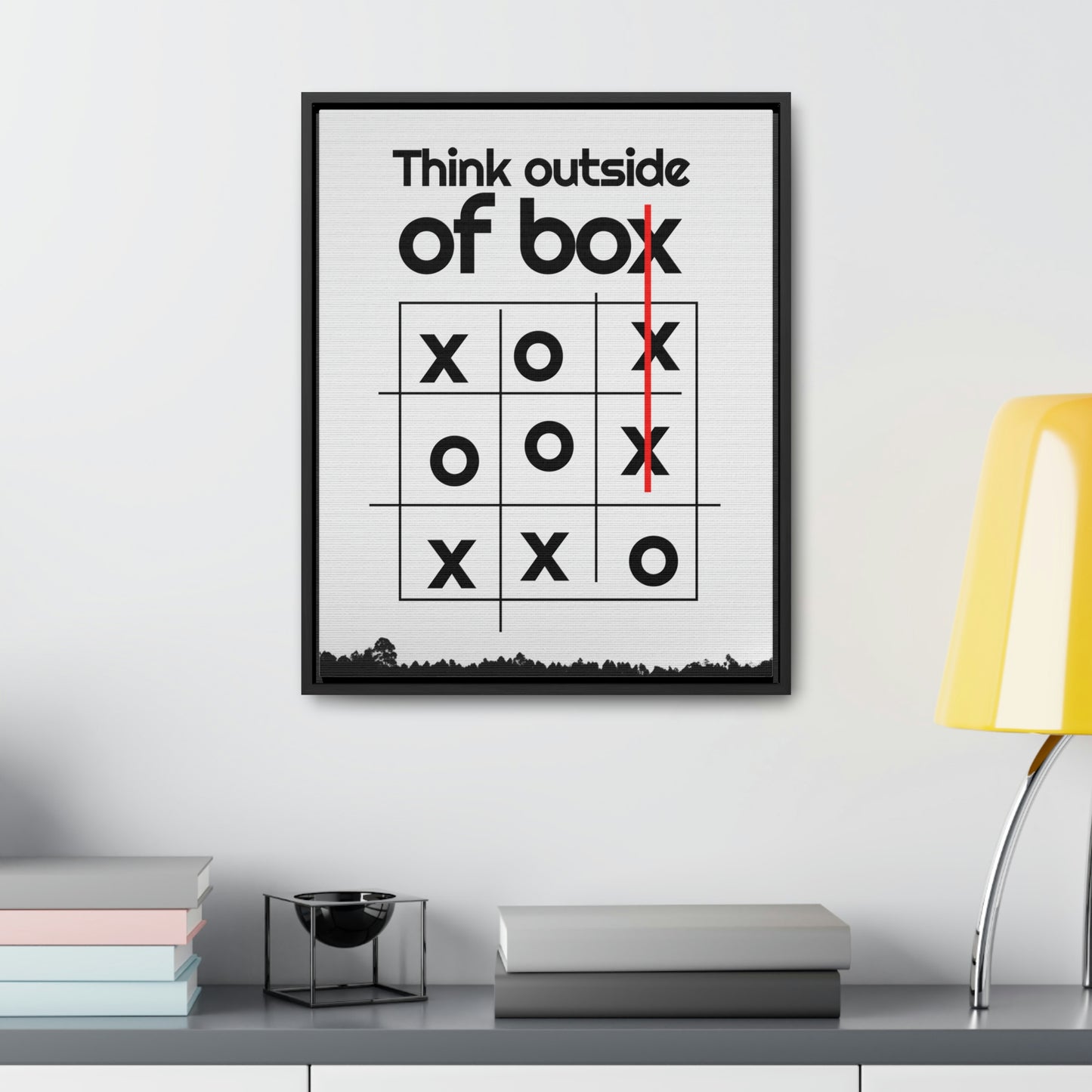 Creative Mind Gallery Canvas Wrap - 'Think Outside the Box' with a Playful Twist