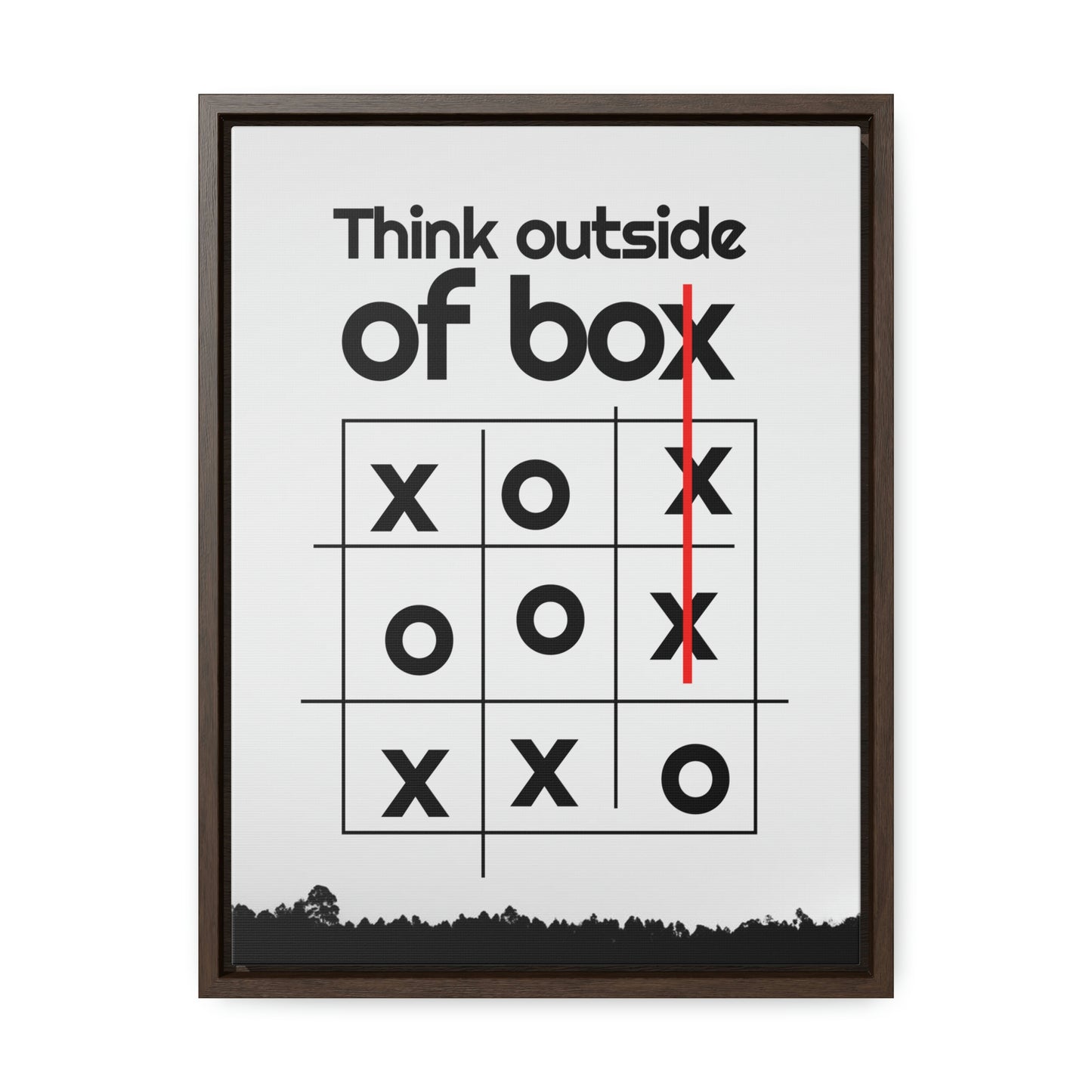 Creative Mind Gallery Canvas Wrap - 'Think Outside the Box' with a Playful Twist