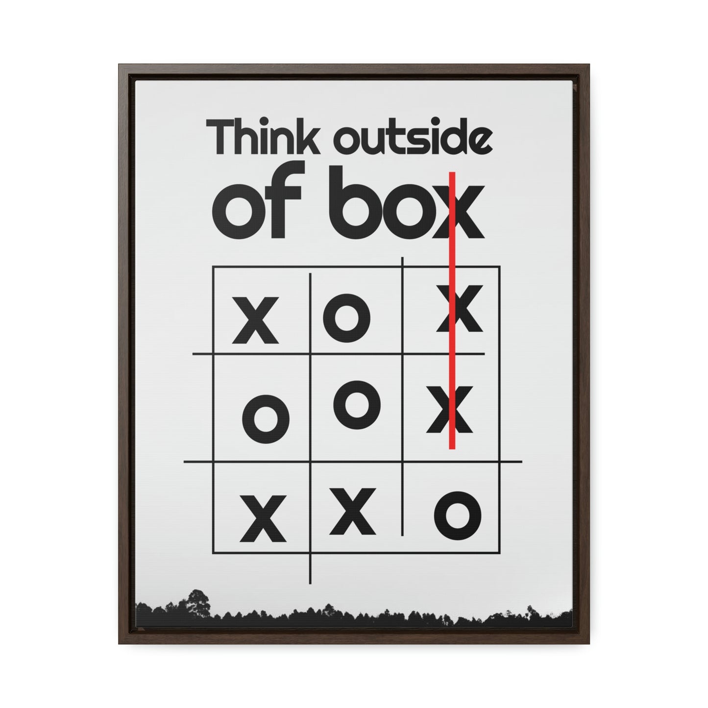 Creative Mind Gallery Canvas Wrap - 'Think Outside the Box' with a Playful Twist