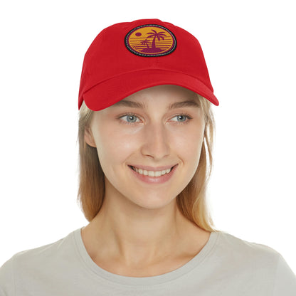 Retro Beach Sunset Dad Hat - Classic Comfort with a Nostalgic Twist